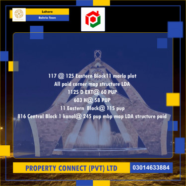 Residential Plot for Sale in Bahria Town, Lahore - (BP-96854)