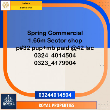 Commercial Plot for Sale in Bahria Town, Lahore - (BP-96899)