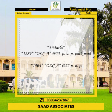 Residential Plot for Sale in Bahria Orchard, Lahore - (BP-96935)