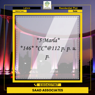 Residential Plot for Sale in Bahria Town, Lahore - (BP-96943)
