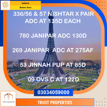 Residential Plot for Sale in Bahria Town, Lahore - (BP-97029)
