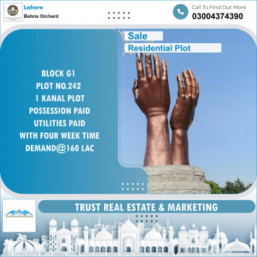 Residential Plot for Sale in Bahria Orchard, Lahore - (BP-97064)