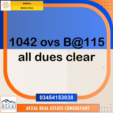 Residential Plot for Sale in Bahria Town, Lahore - (BP-97073)