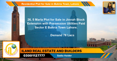 Residential Plot for Sale in Bahria Town, Lahore - (BP-97081)