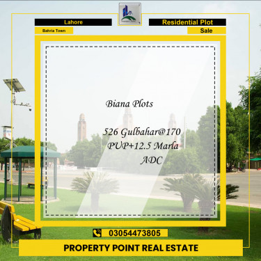 Residential Plot for Sale in Bahria Town, Lahore - (BP-97108)