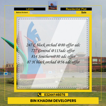 Residential Plot for Sale in Bahria Orchard, Lahore - (BP-97164)