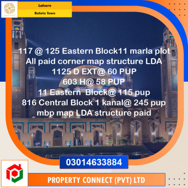 Residential Plot for Sale in Bahria Town, Lahore - (BP-97166)