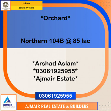 Residential Plot for Sale in Bahria Orchard, Lahore - (BP-97173)