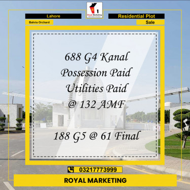 Residential Plot for Sale in Bahria Orchard, Lahore - (BP-97190)