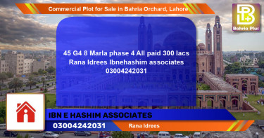 Commercial Plot for Sale in Bahria Orchard, Lahore - (BP-97204)