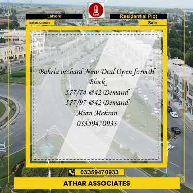 Residential Plot for Sale in Bahria Orchard, Lahore - (BP-97212)