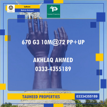 Residential Plot for Sale in Bahria Orchard, Lahore - (BP-97269)