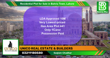 Residential Plot for Sale in Bahria Town, Lahore - (BP-97278)