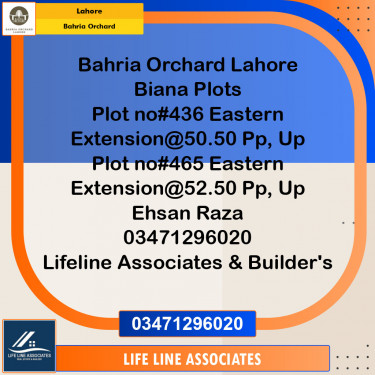 Residential Plot for Sale in Bahria Orchard, Lahore - (BP-97279)