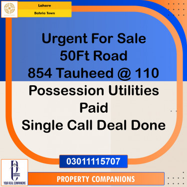 Residential Plot for Sale in Bahria Town, Lahore - (BP-97297)