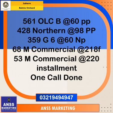 Residential Plot for Sale in Bahria Orchard, Lahore - (BP-97314)