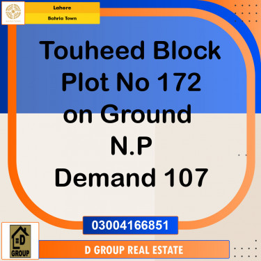 Residential Plot for Sale in Bahria Town, Lahore - (BP-97354)