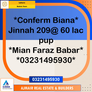 Residential Plot for Sale in Bahria Town, Lahore - (BP-97442)