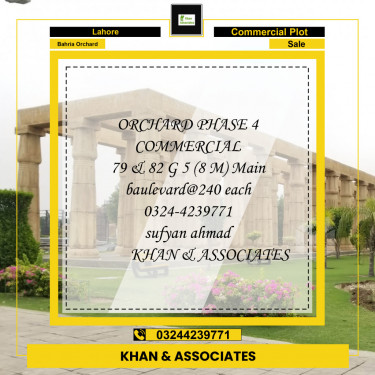 Commercial Plot for Sale in Bahria Orchard, Lahore - (BP-97449)