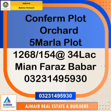 Residential Plot for Sale in Bahria Orchard, Lahore - (BP-97450)
