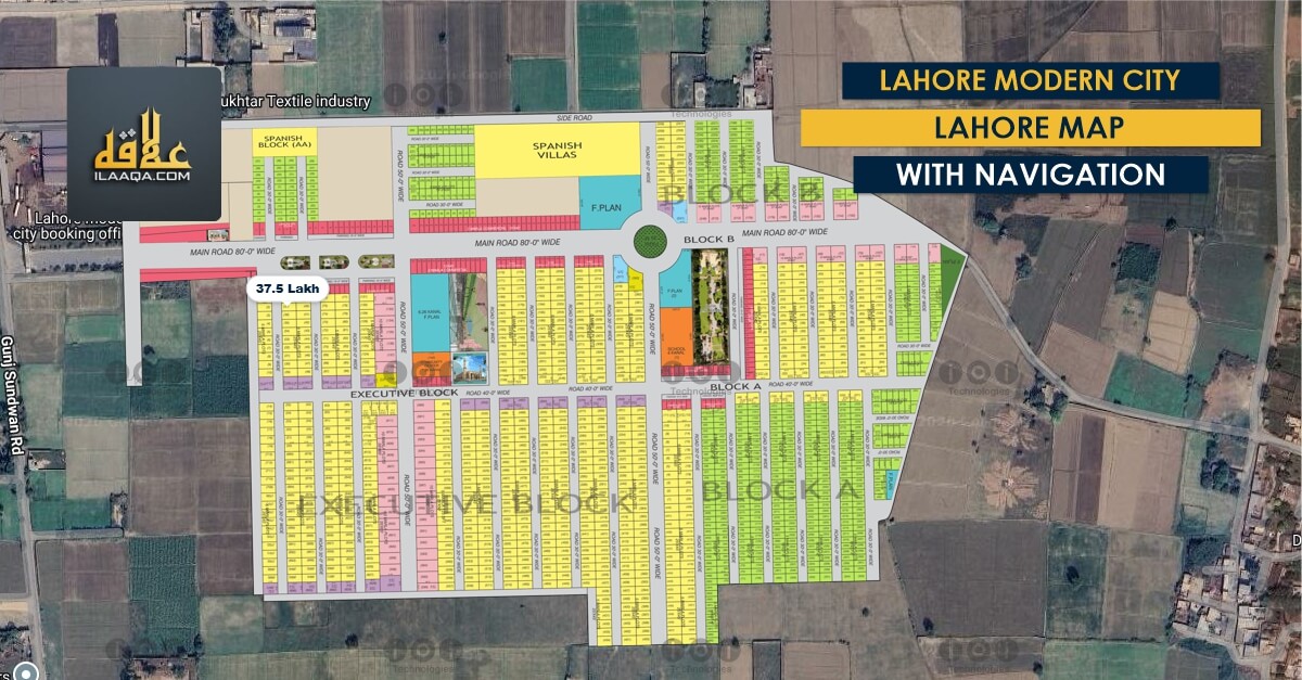 Lahore Modern City Lahore map
