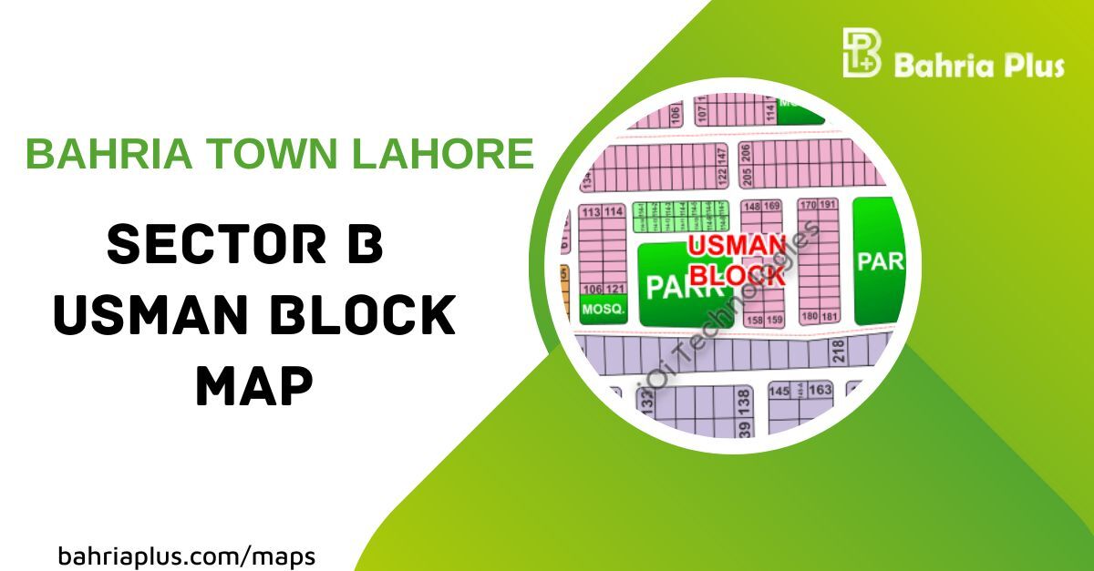 Sector B Usman Block, Bahria Town Lahore Map